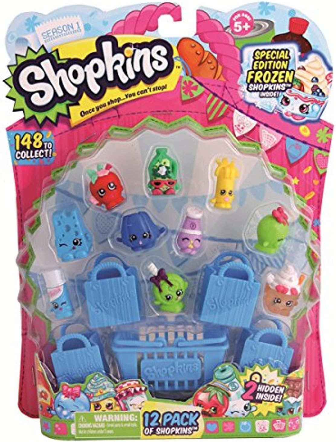 Shopkins Season 1 12-Pack with Shopping Basket and Bags