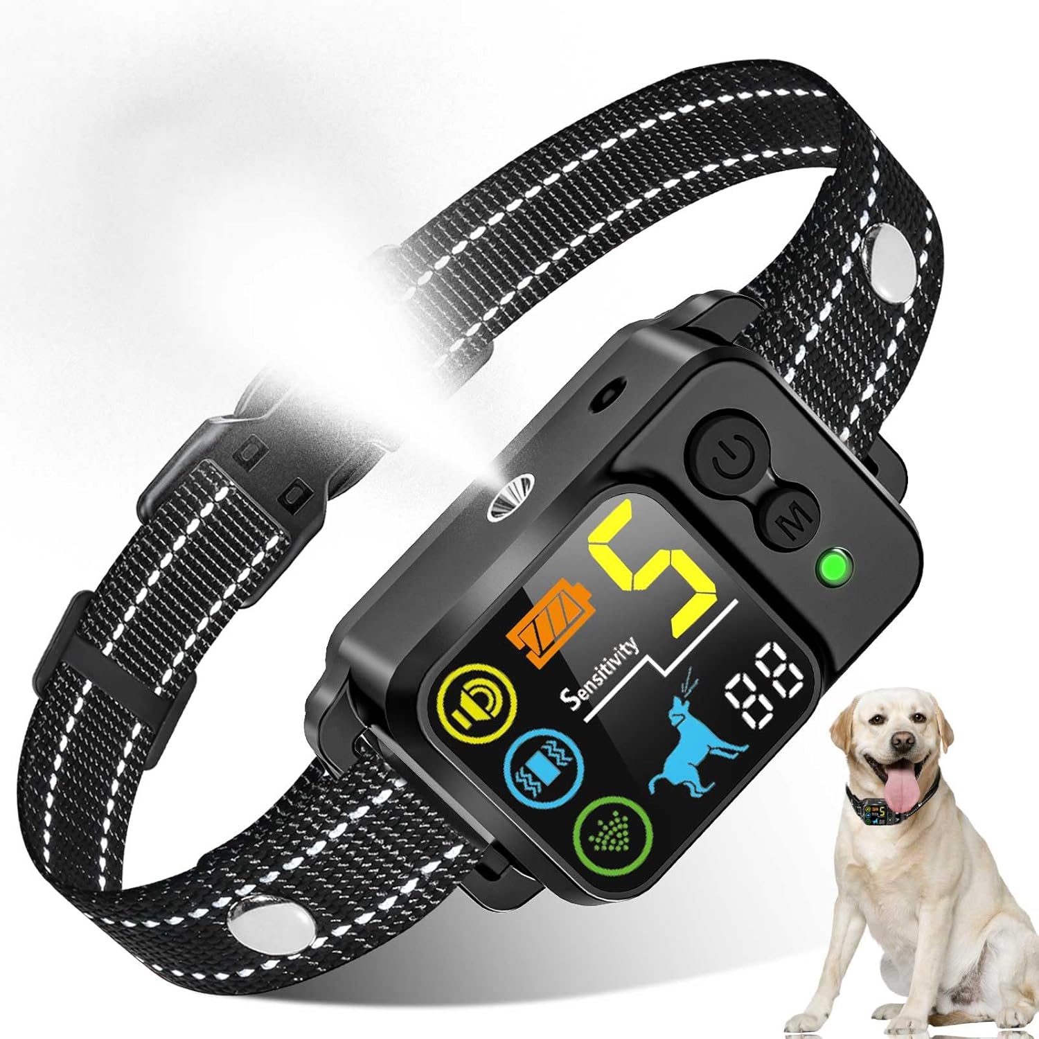 Citronella Bark Dog Collar with Adjustable Sensitivity and Modes