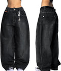 EMMIOL Women's Vintage 90s Baggy Boyfriend Jeans for Hip Hop Style