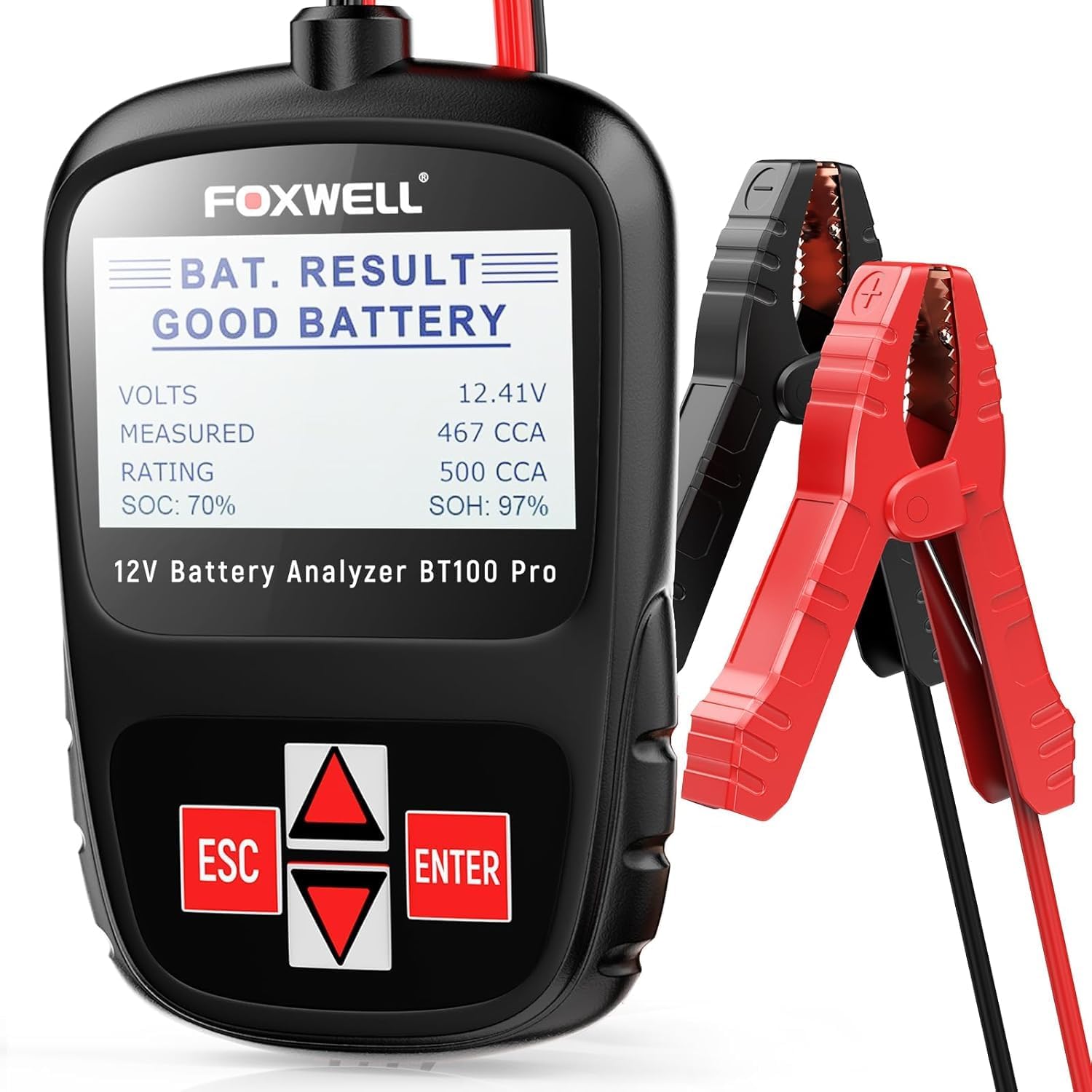 FOXWELL BT100 PRO 12V Car Battery Tester for Accurate Results