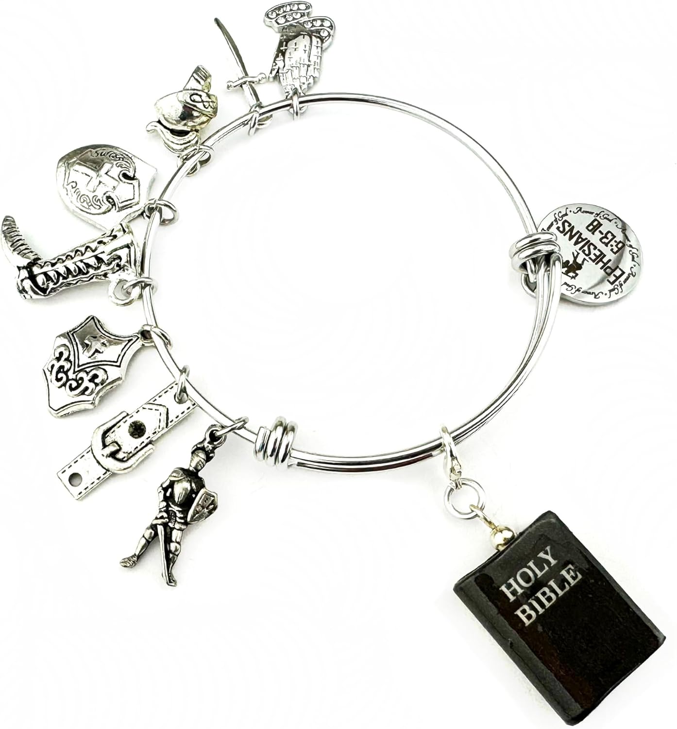 Armor of God Chain Charm Bracelet Adjustable Bangle Gift for Her