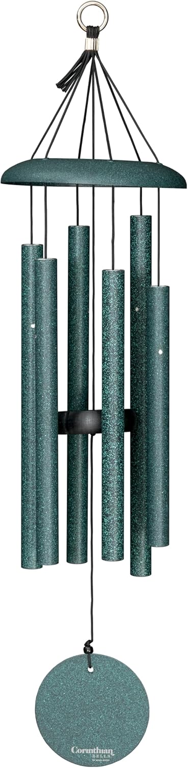 Corinthian Bells 27 Inch Green Wind Chime for Outdoor Decor