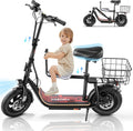 Caroma Peak Electric Scooter with Seat and Child Seat - 30 Mile Range