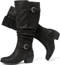 Luoika Women's Extra Wide Calf Knee High Boots (Style NZ59)