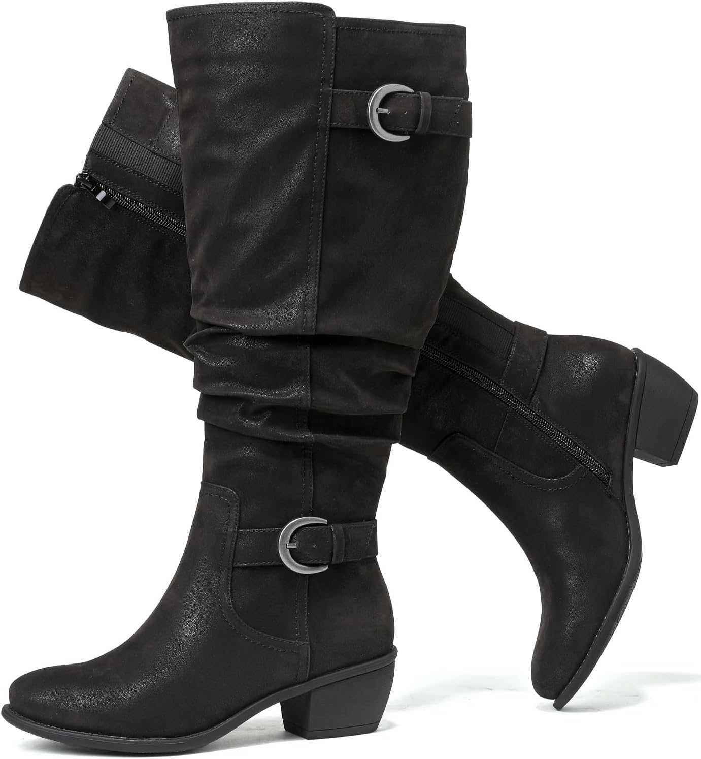 Luoika Women's Extra Wide Calf Knee High Boots for Comfort