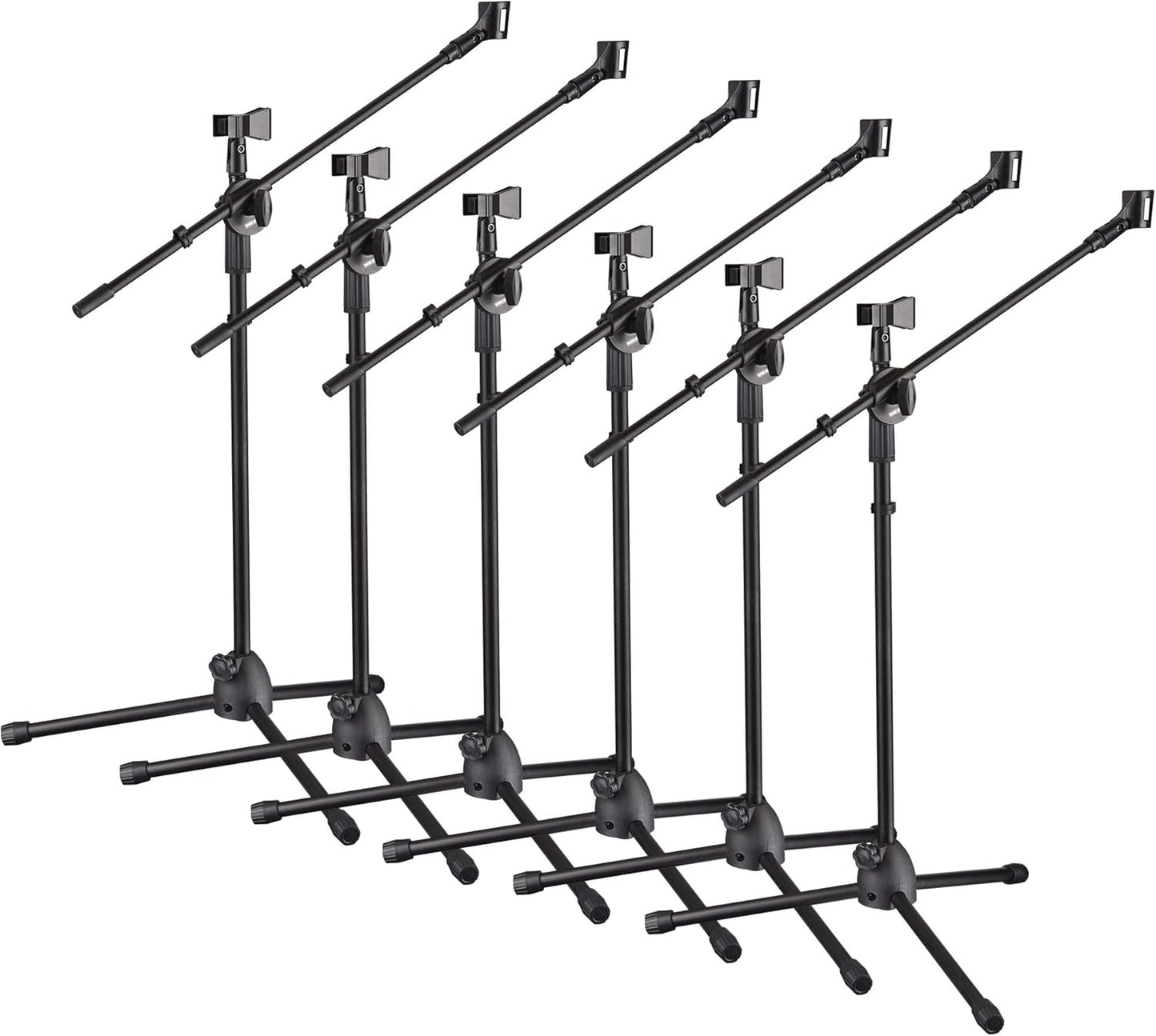 AW 6pcs Adjustable Height Mic Stand for Live Streaming and Studio