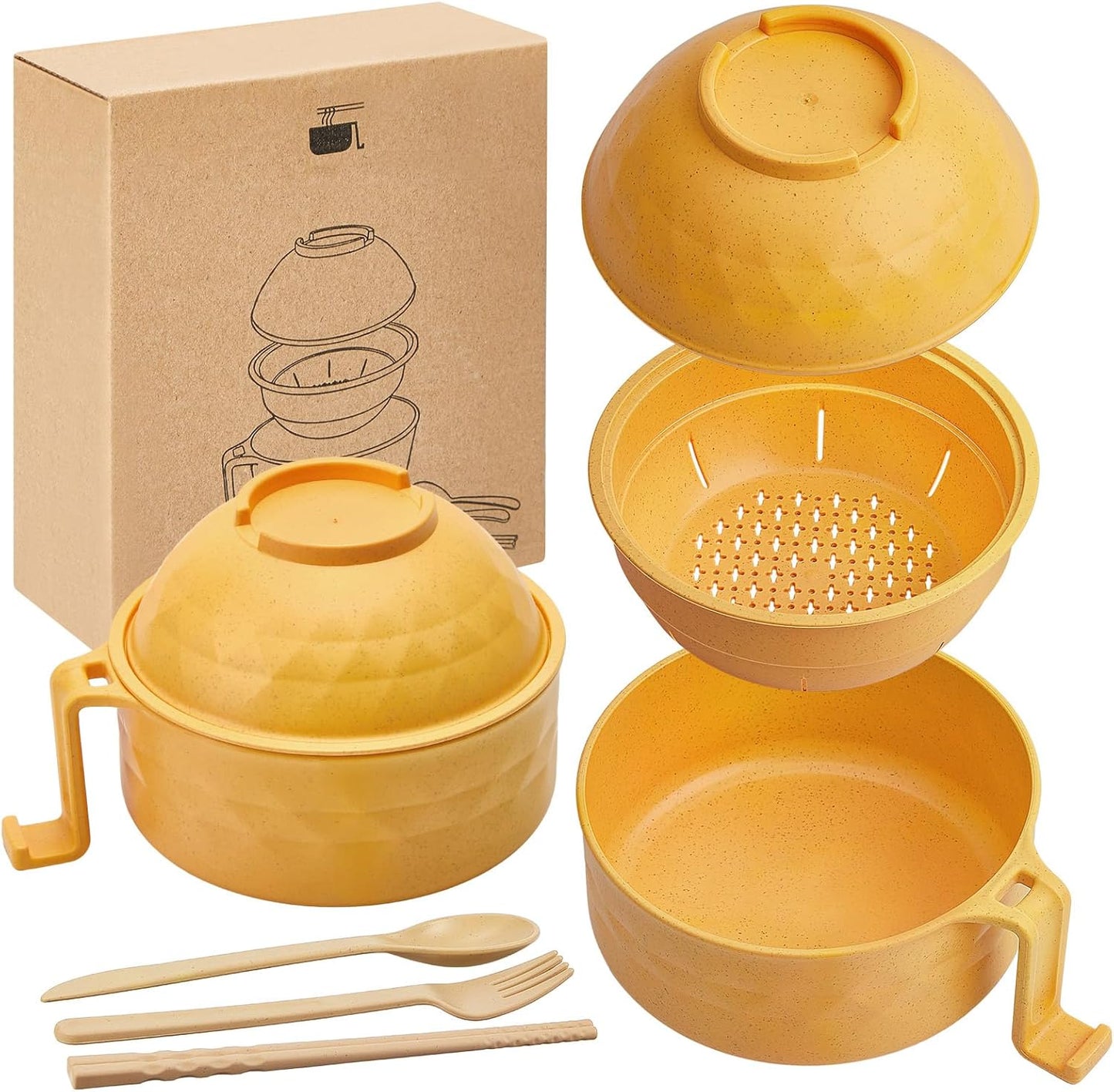 Portable Microwave Ramen Cooker Set - Campus Favorite! 