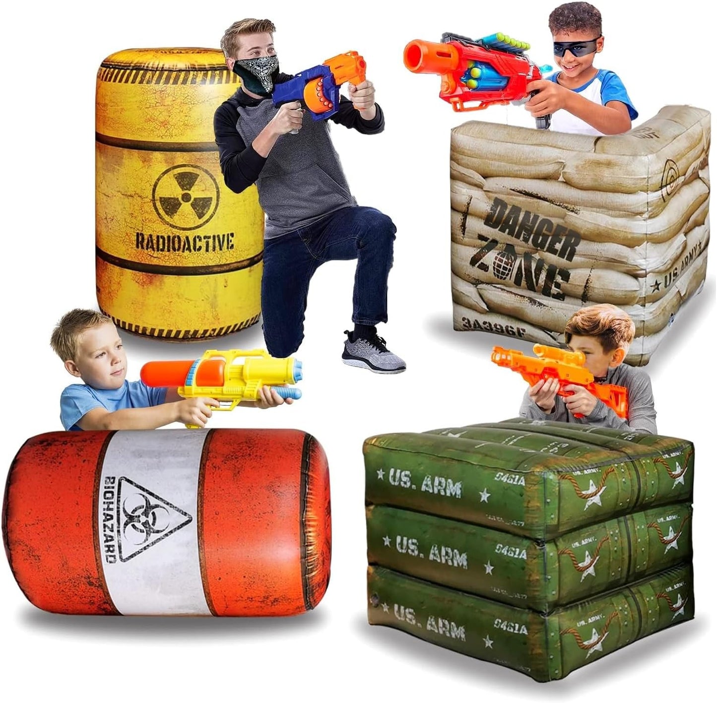 Premium Package 4 Combat Battlefield Inflatables for Epic Fun