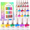 Gel Nail Polish Set Neon Jelly Sheer 28Pc Gel Polish Kit - Bright