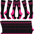 Pink Ribbon Socks Bulk 24 Pairs - Team Support & Pink Out Gear