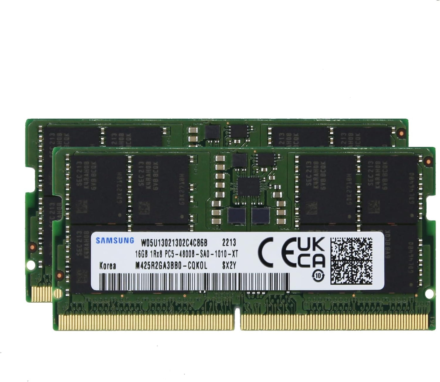 Sam Original 32GB DDR5 4800MHz Laptop RAM Memory Upgrade