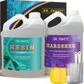 DR CRAFTY Clear Epoxy Resin 2 Gallon Kit - Crystal Clear Finish