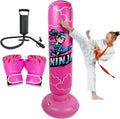 Larger Inflatable Punching Bag for Kids 67 in Ninja - Active Play Gift
