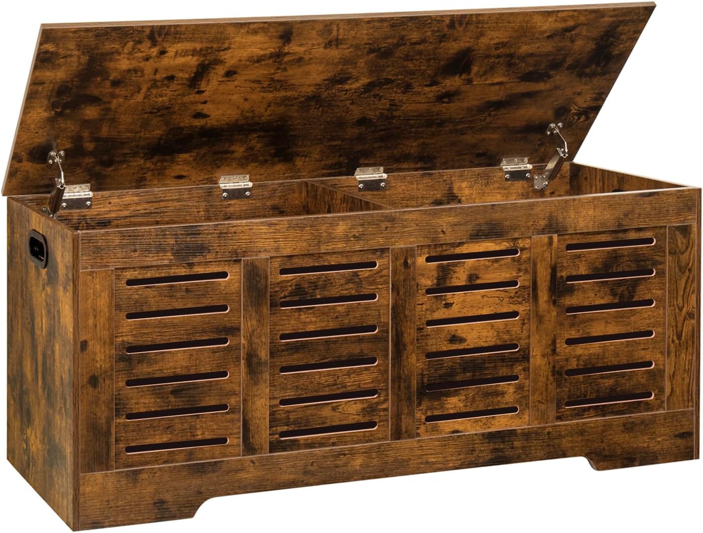 DINZI LVJ Wooden Toy Box with Safety Hinges for Storage