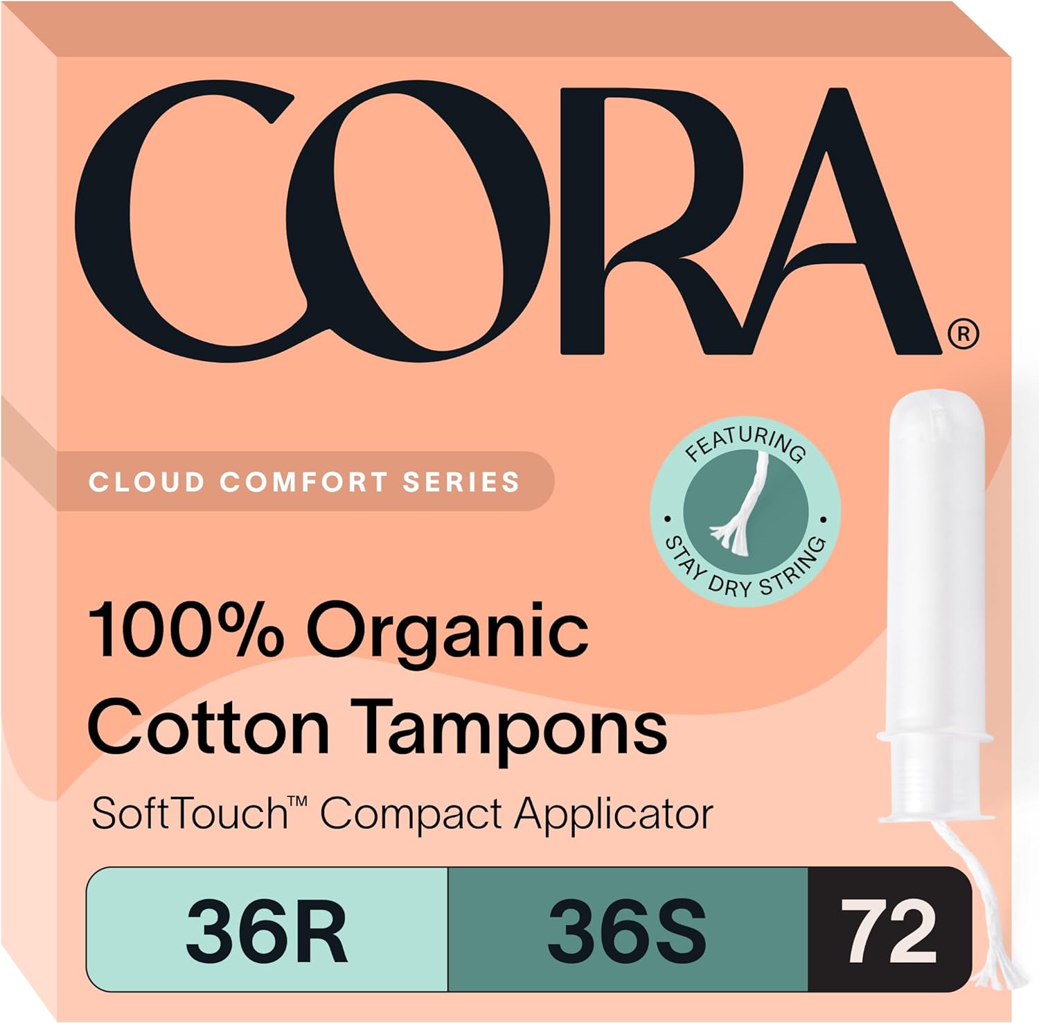Cora Organic Applicator Tampons Multipack for Ultimate Comfort