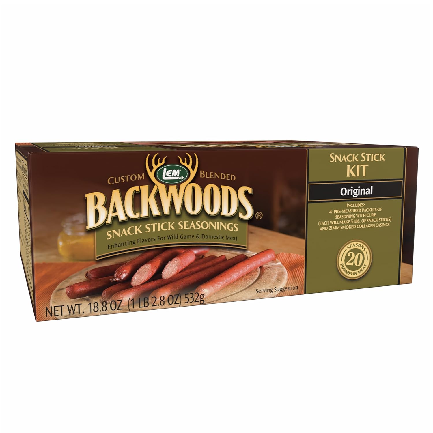 Backwoods Original Snack Stick Seasoning Kit for Wild Game