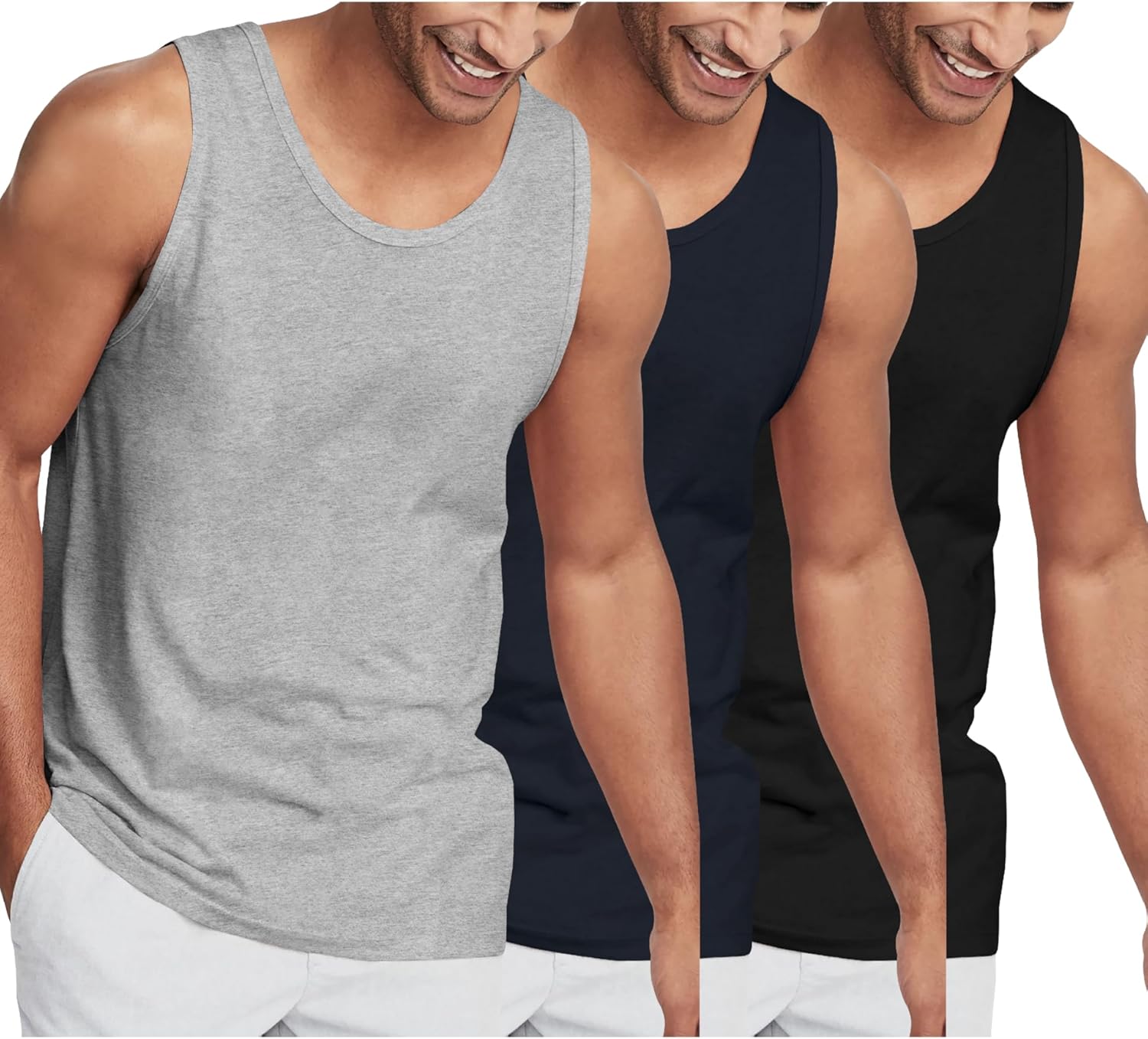 Hat and Beyond Mens Tank Top Soft Performance Gym Shirts