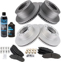 TRQ Front and Rear Brake Pad & Rotor Kit for Ford Super Duty