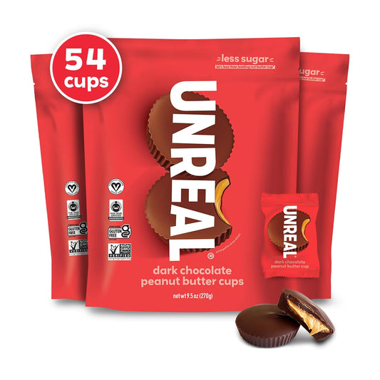 UNREAL Dark Chocolate Peanut Butter Cups - Vegan Treats in Bulk