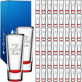 Personalized Shot Glasses Set of 50 Red Bottom Custom 2 oz Cordial