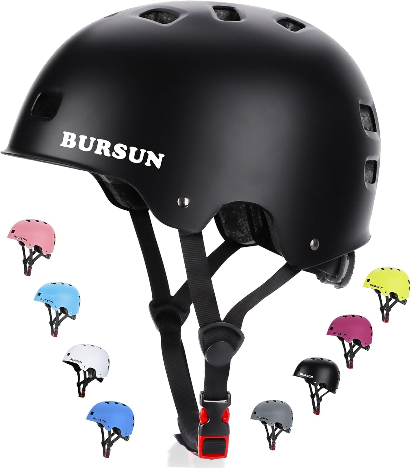 Adjustable Multi-Sport Helmet for Age 5-16+: BURSUN
