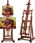 Studio H-Frame Easel for Painting - Tilting Beech Wood Stand