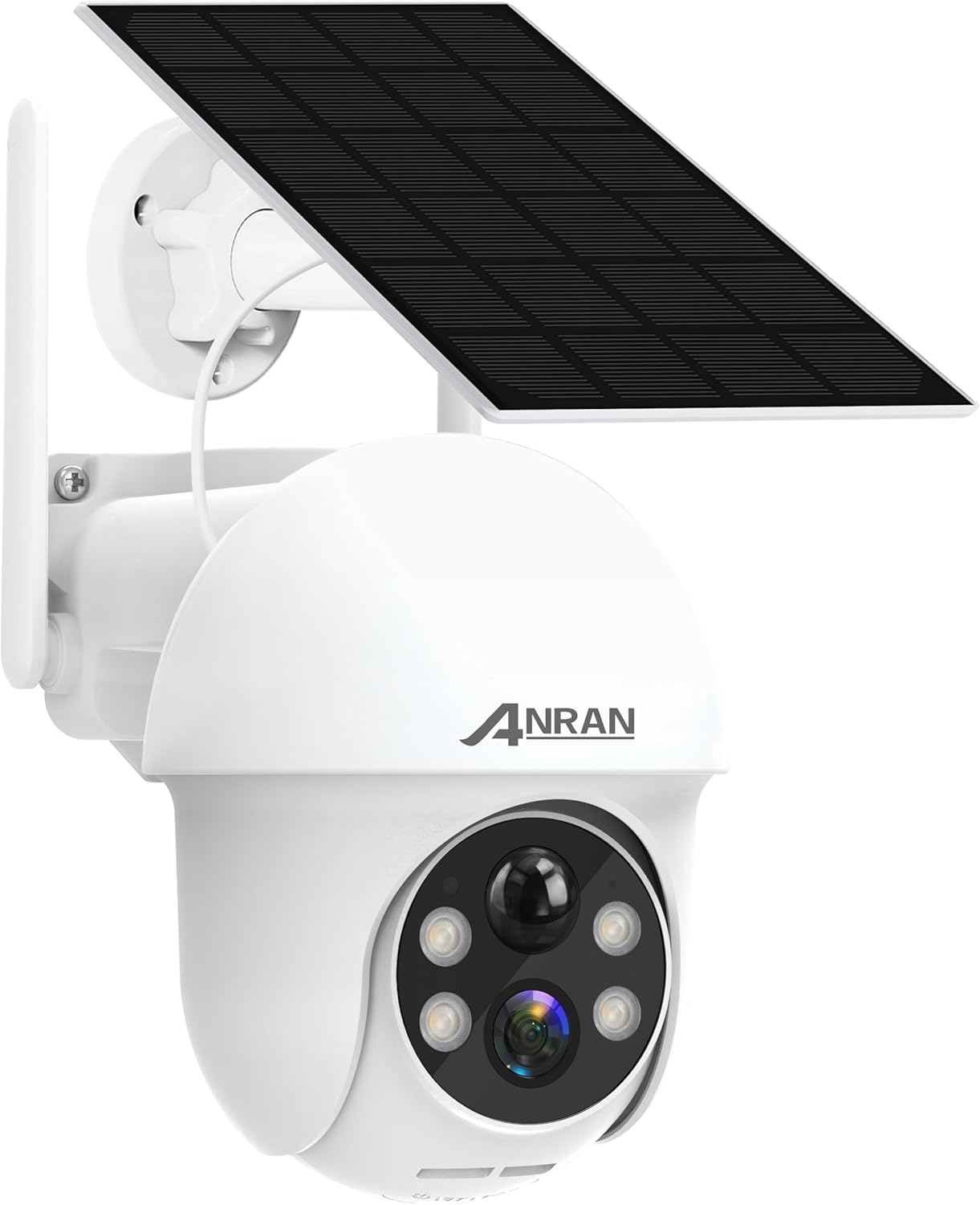 2K Solar Wireless Camera: 360 View, Color Night Vision