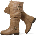 Luoika Women's Extra Wide Calf Knee High Boots - Comfortable Knee-High