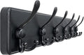 Dseap Coat Rack Wall Mounted 24in Long 6 Tri Hooks - Heavy Duty