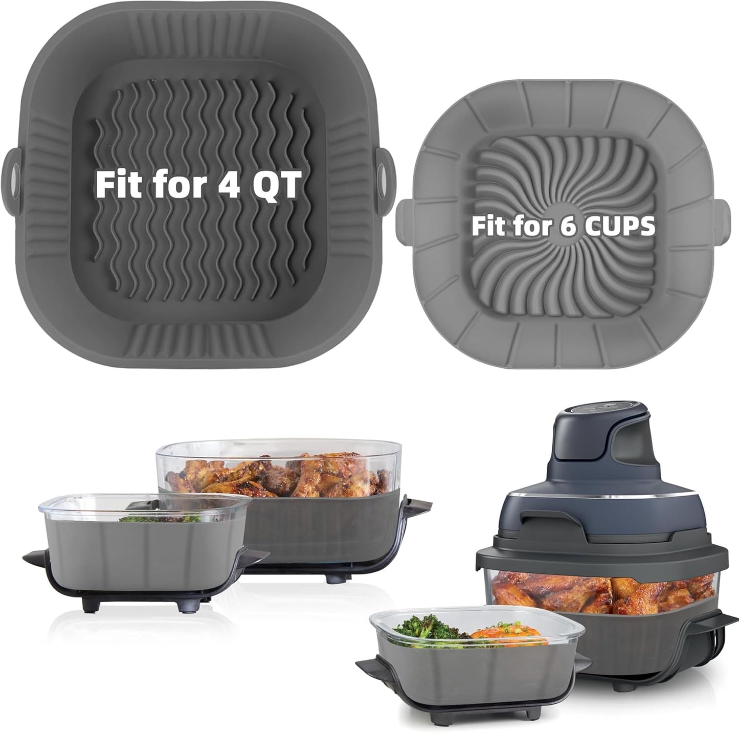 Ninja Air Fryer Silicone Liners for Crispy Cooking