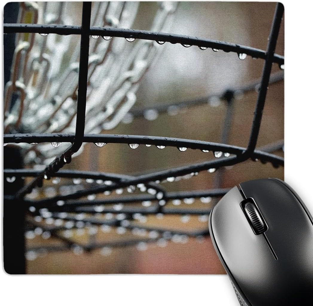 Abstract Disc Golf Basket Mouse Pad