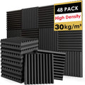 FONESO Acoustic Panels High Density Soundproof Foam Panels - Rapid