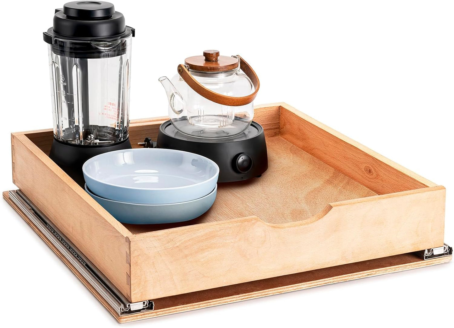 Pull Out Drawers for Kitchen Cabinets - Fully Assembled Wood