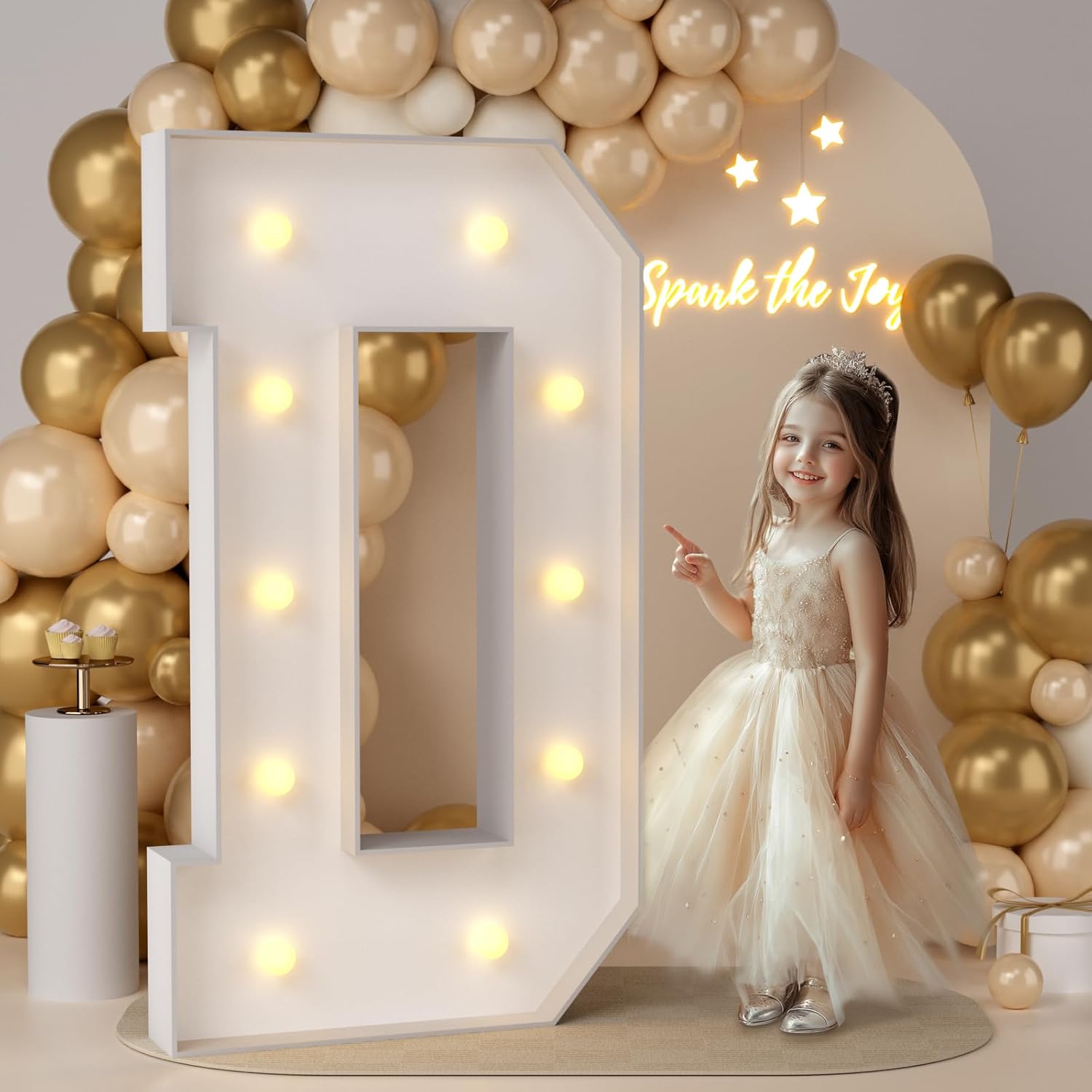 JoyMuse 4FT Marquee Light Up Letters for Memorable Events