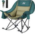 Oversized Rocking Camping Chair for Adults - Heavy Duty Comfort