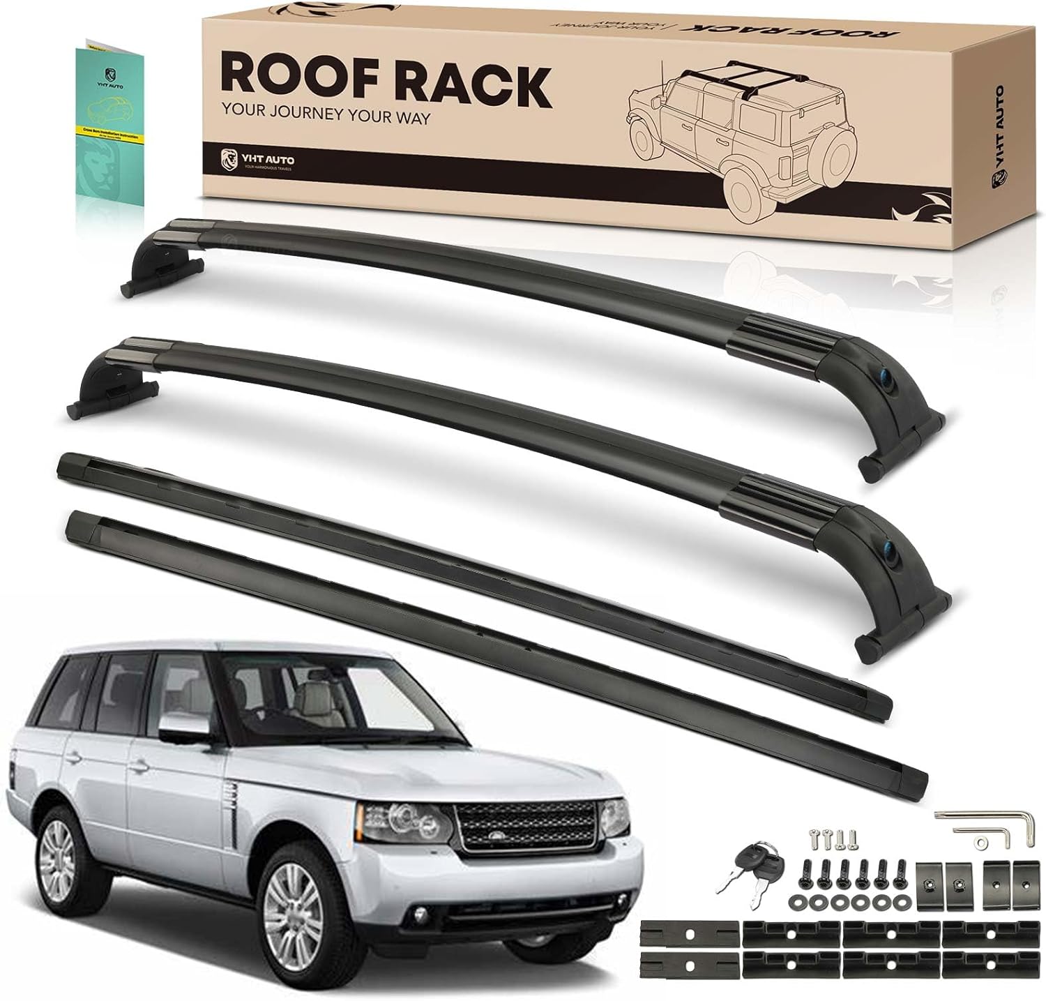 Roof Rack Set for Range Rover, 165 lbs Load Capacity