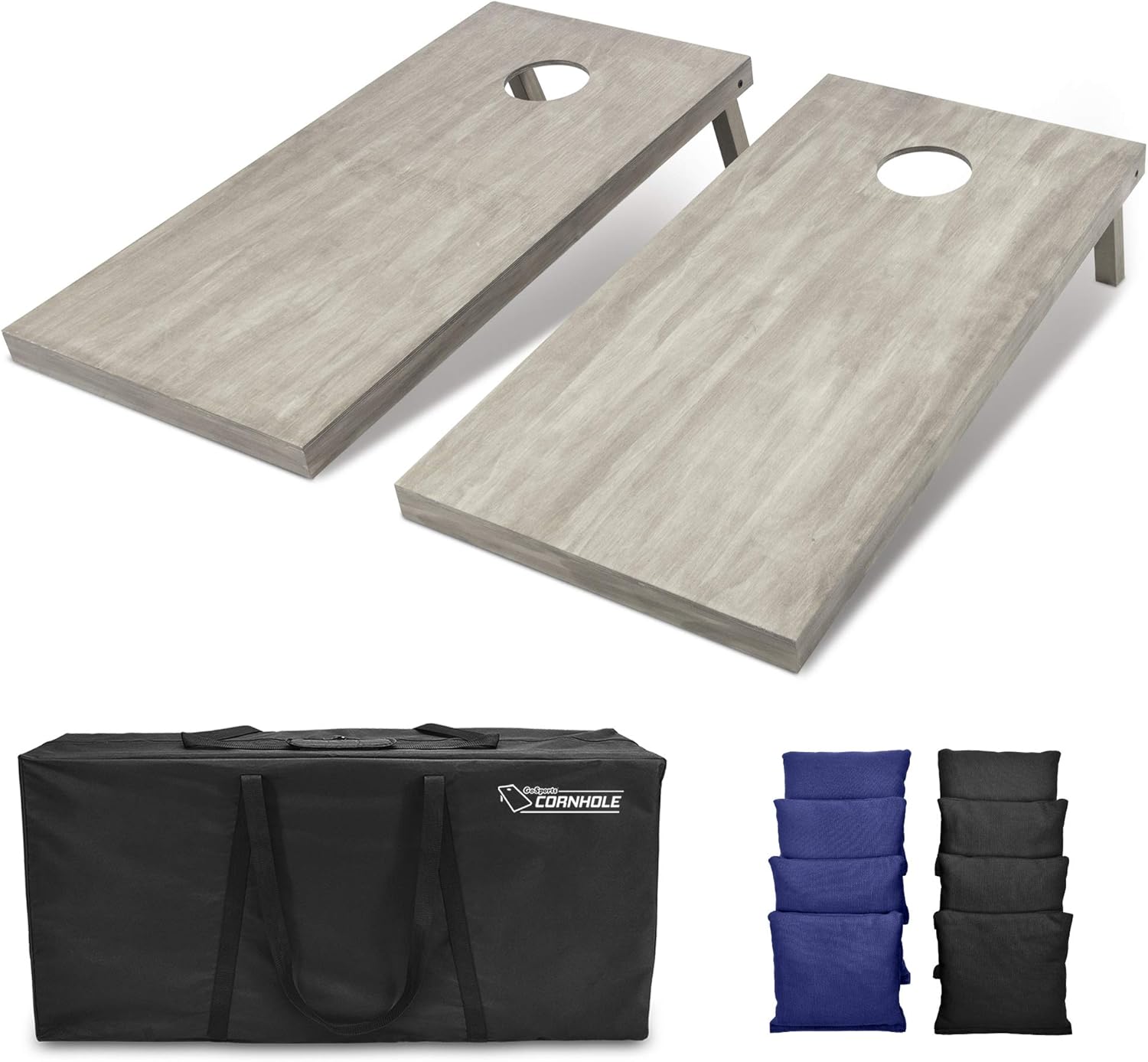 GoSports 4 ft x 2 ft Wooden Cornhole Boards Set for Fun