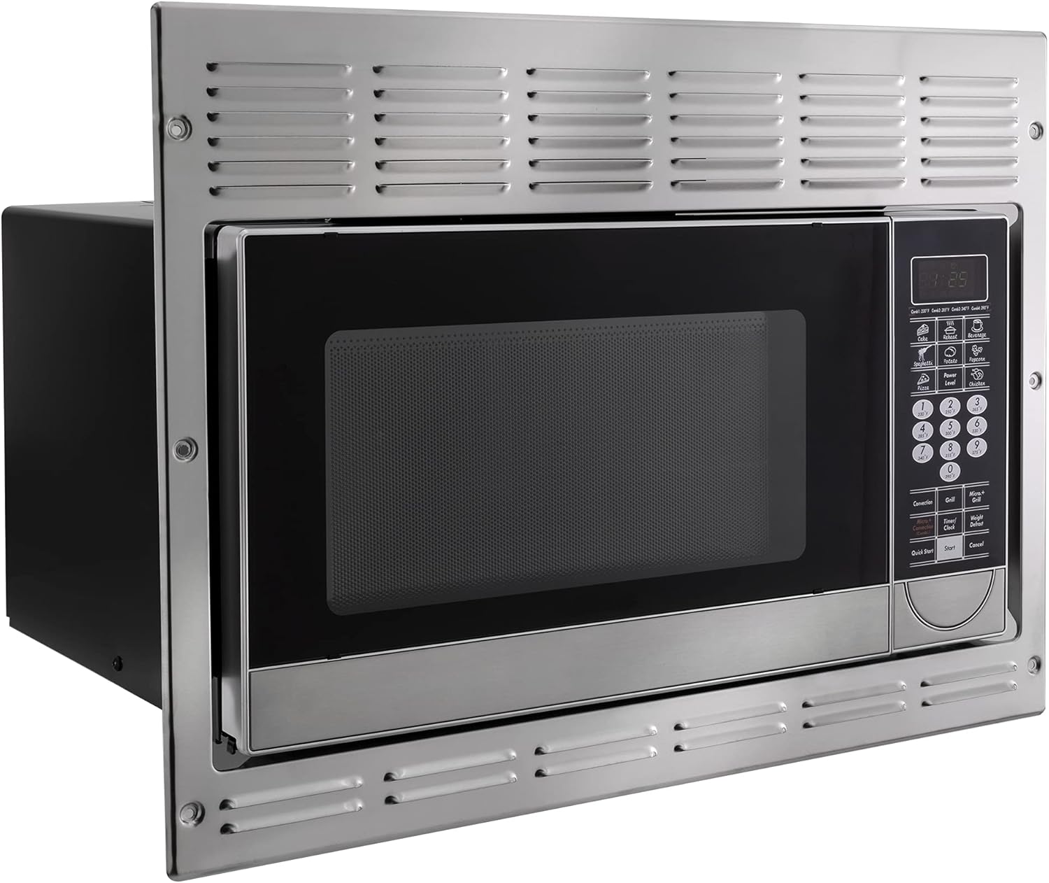 RecPro Stainless Steel RV Microwave | Direct Greystone Replacement