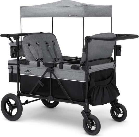 Jeep Wrangler Deluxe 4 Seater Stroller Wagon for 4 Kids