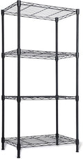 Whitmor 4 Tier Storage Shelves - Heavy Duty Metal Shelving for Compact