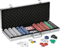 Fat Cat 11.5 Gram Texas Hold 'em Claytec Poker Chip Set - 500 Striped
