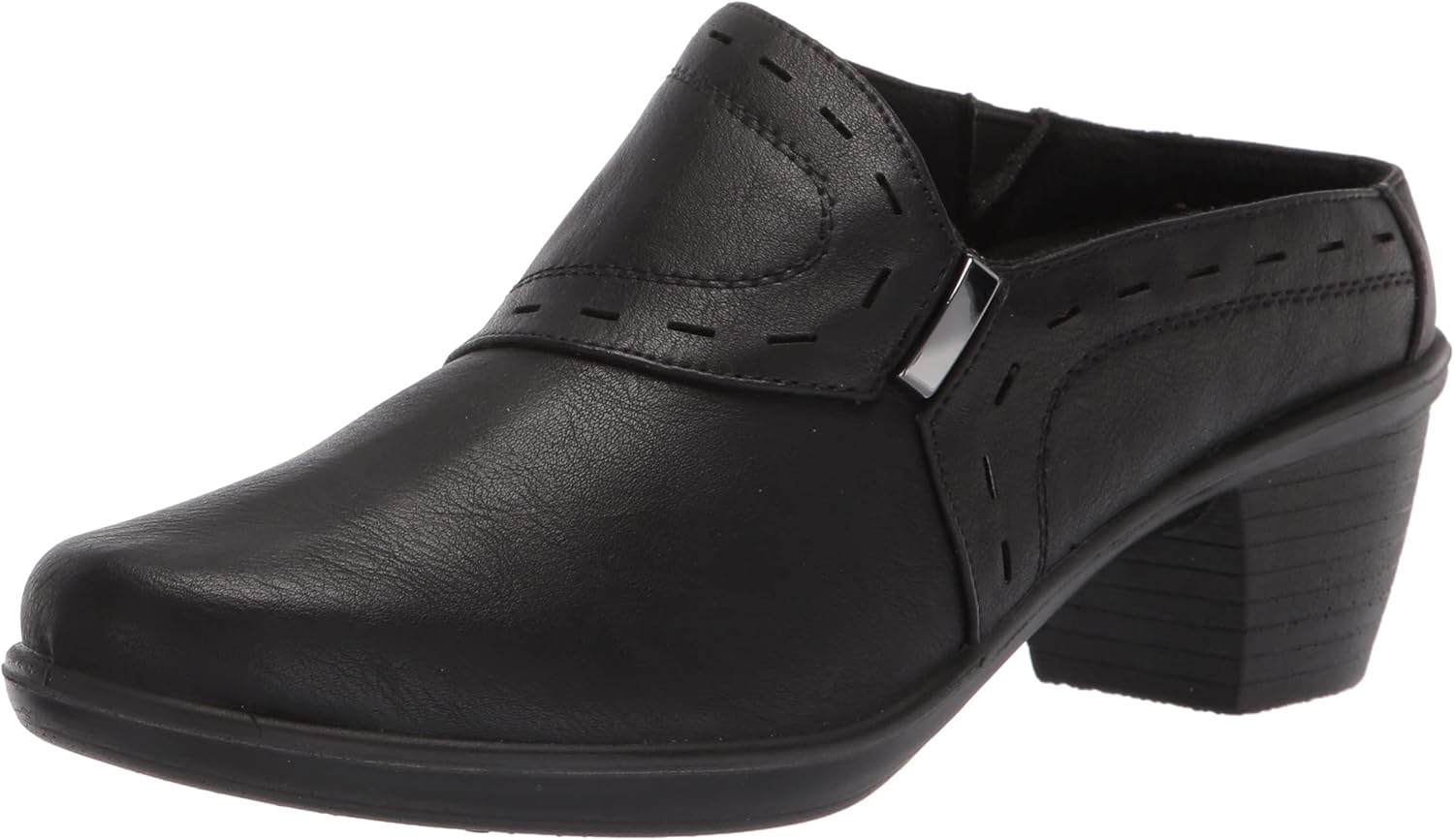 Easy Street Womens Mule with 2 Inch Block Heel for Comfort
