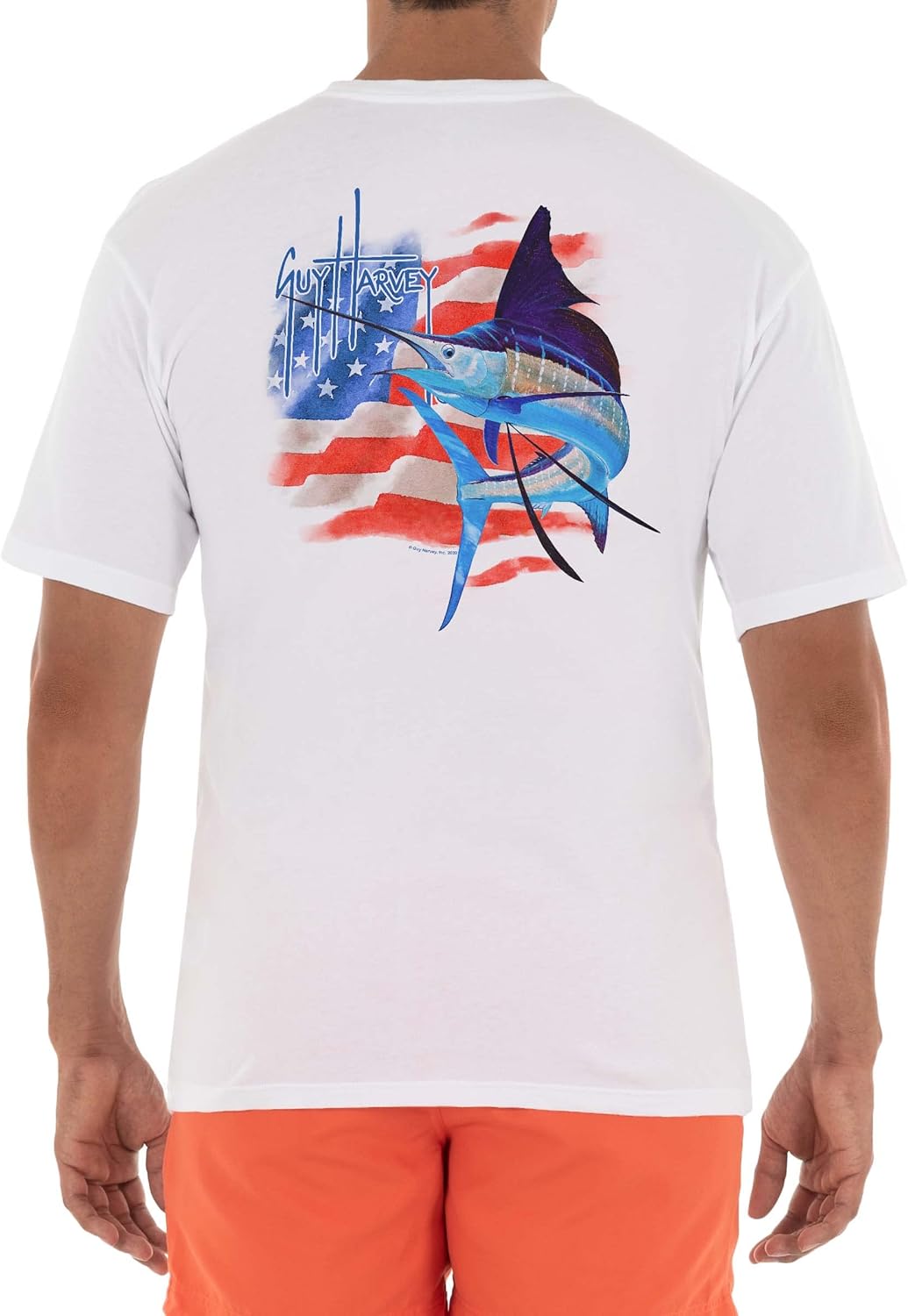 Guy Harvey Mens Billfish Collection Short Sleeve Pocket T-Shirt