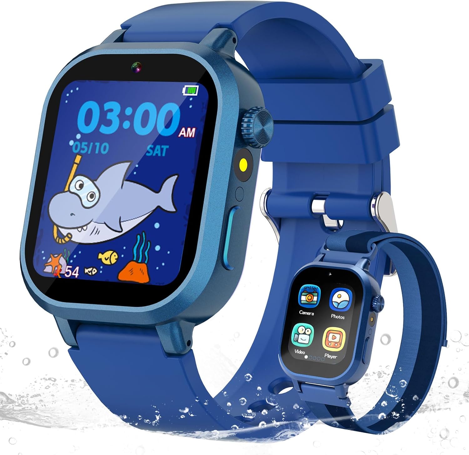 Kids Waterproof Smart Watch with Games and Music Player for Boys