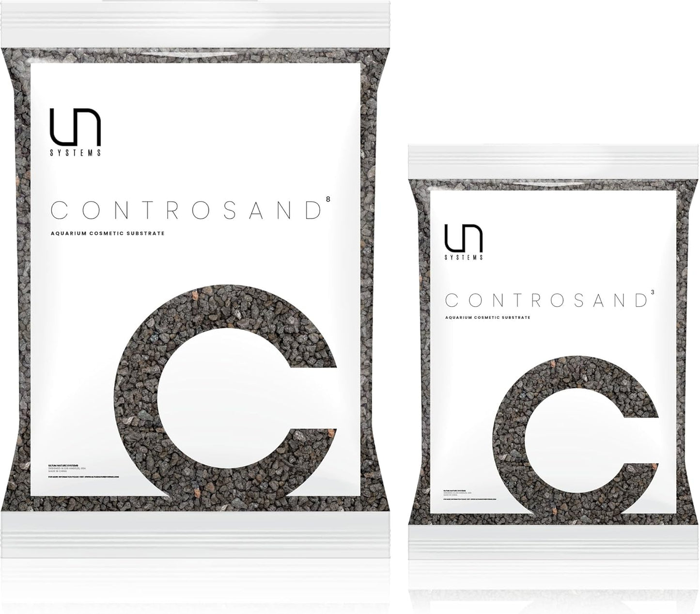 UNS Controsand - Vesuvius 8L Dark Gray Gravel for Aquascaping