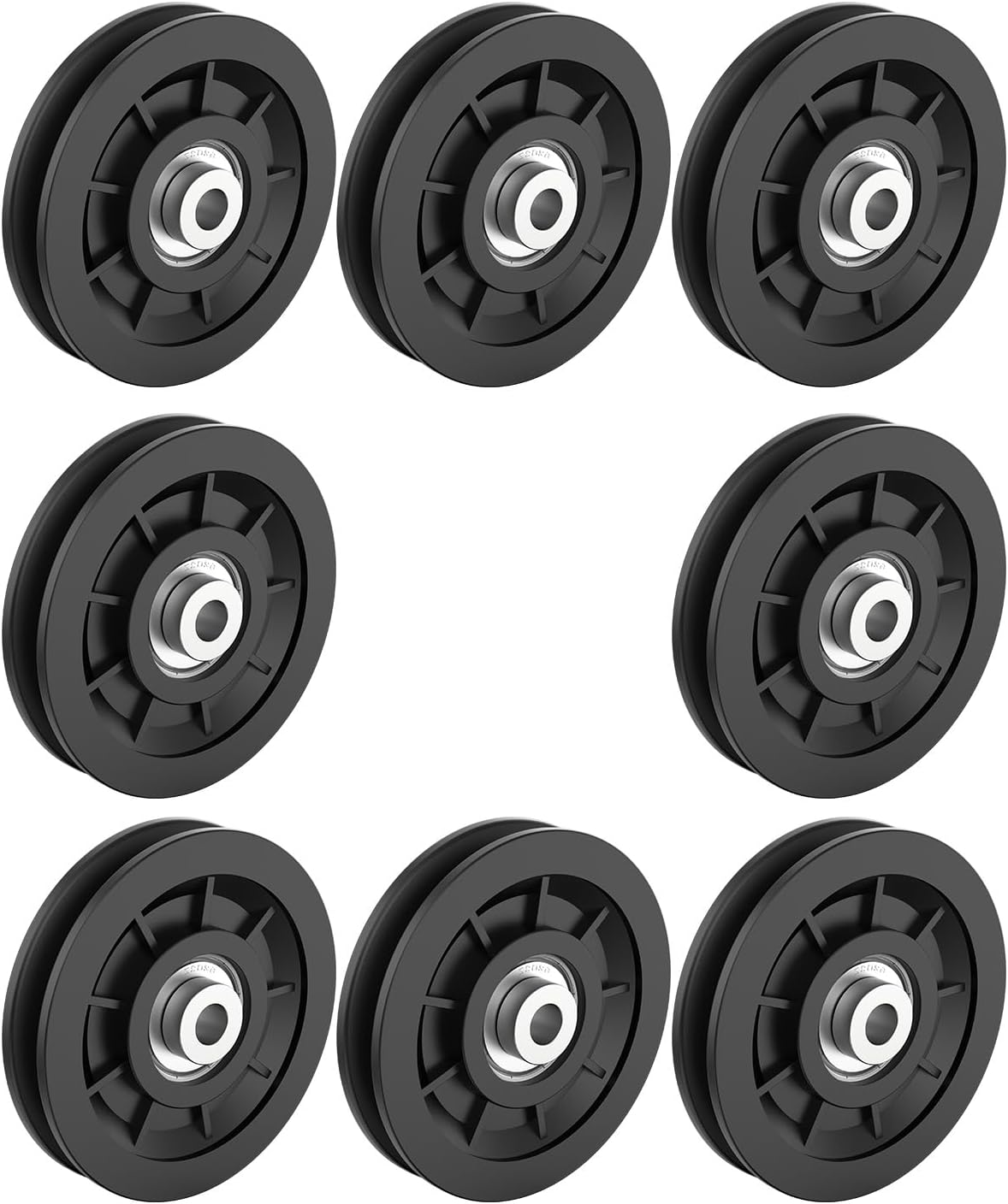 90mm Universal Nylon Bearing Pulley for Home Gym Equipment