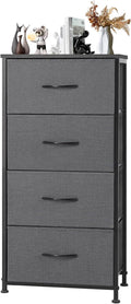 DUMOS 4-Drawer Fabric Dresser for Bedroom - Tall Closet Organizer