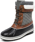 DREAM PAIRS Women's Snow Winter Boots Mid Calf Waterproof - Warm