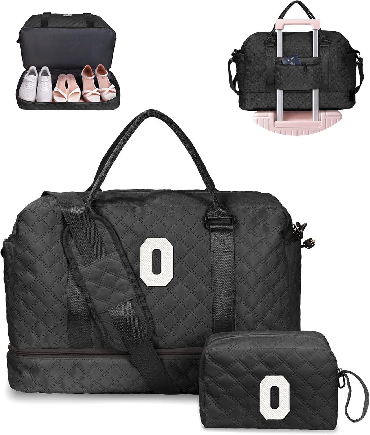 Customized Duffle Bag with Shoe Compartment for Women Gifts