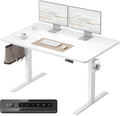 FEZIBO Standing Desk White 55-28 in Electric Height Adjustable - Sit